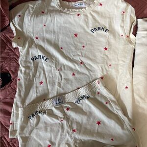 Parke mini tee and short set